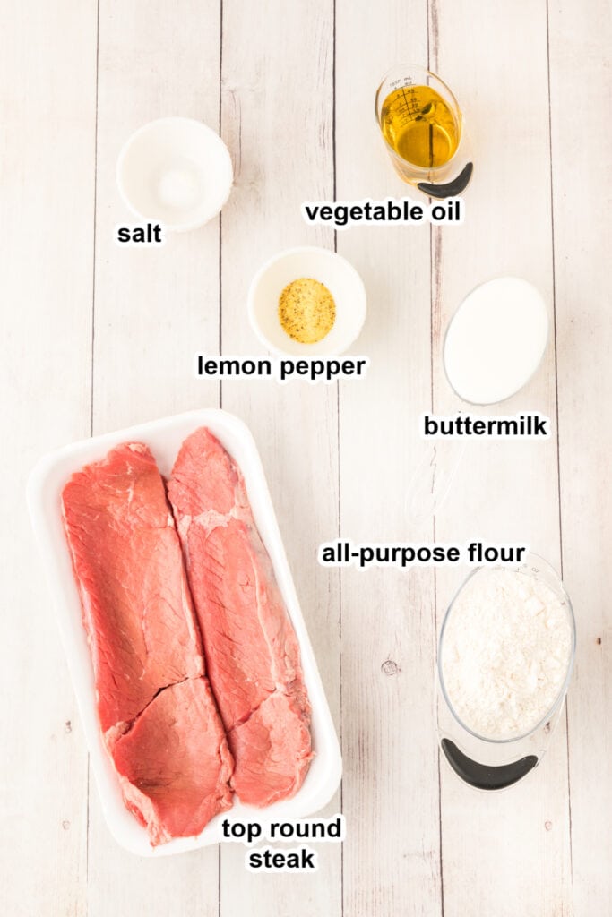 ingredients to make steak fingers