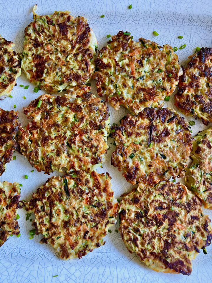 cheesy vegetable fritters